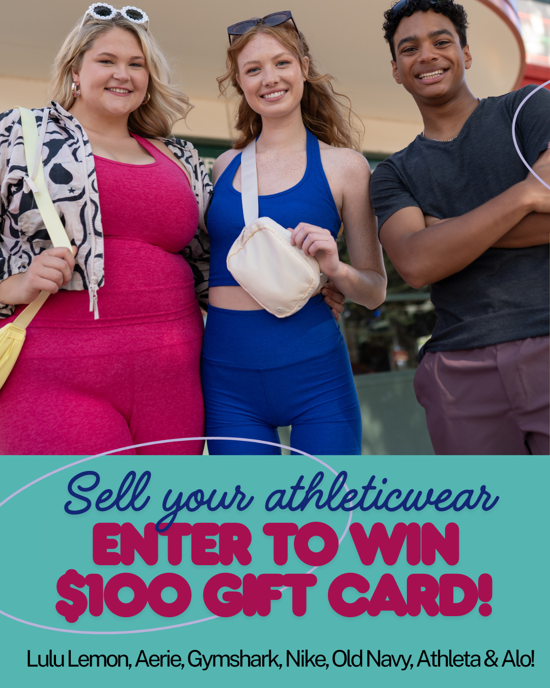 We're paying cash for athleticwear!